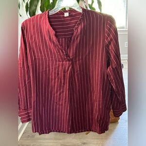 Old Navy blouse XL pin striped blouse